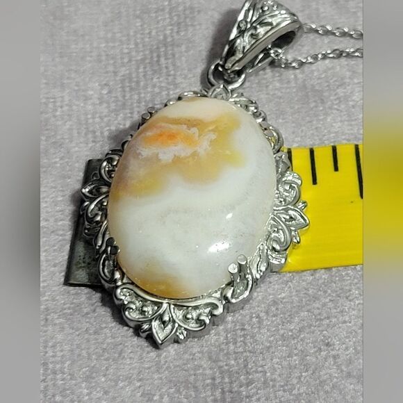 Crazy Lace Agate Pendant Necklace - Picture 12 of 14